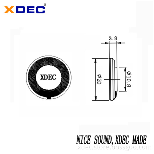 20mm 8ohm 0.5W 1W miniature elevator speaker driver